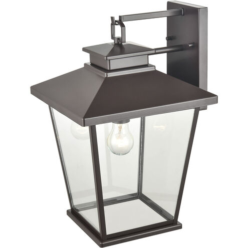 Bellmon 1 Light 17.25 inch Powder Coated Bronze Outdoor Wall Sconce